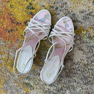 Vintage Liz Claiborne dragonfly kitten heels